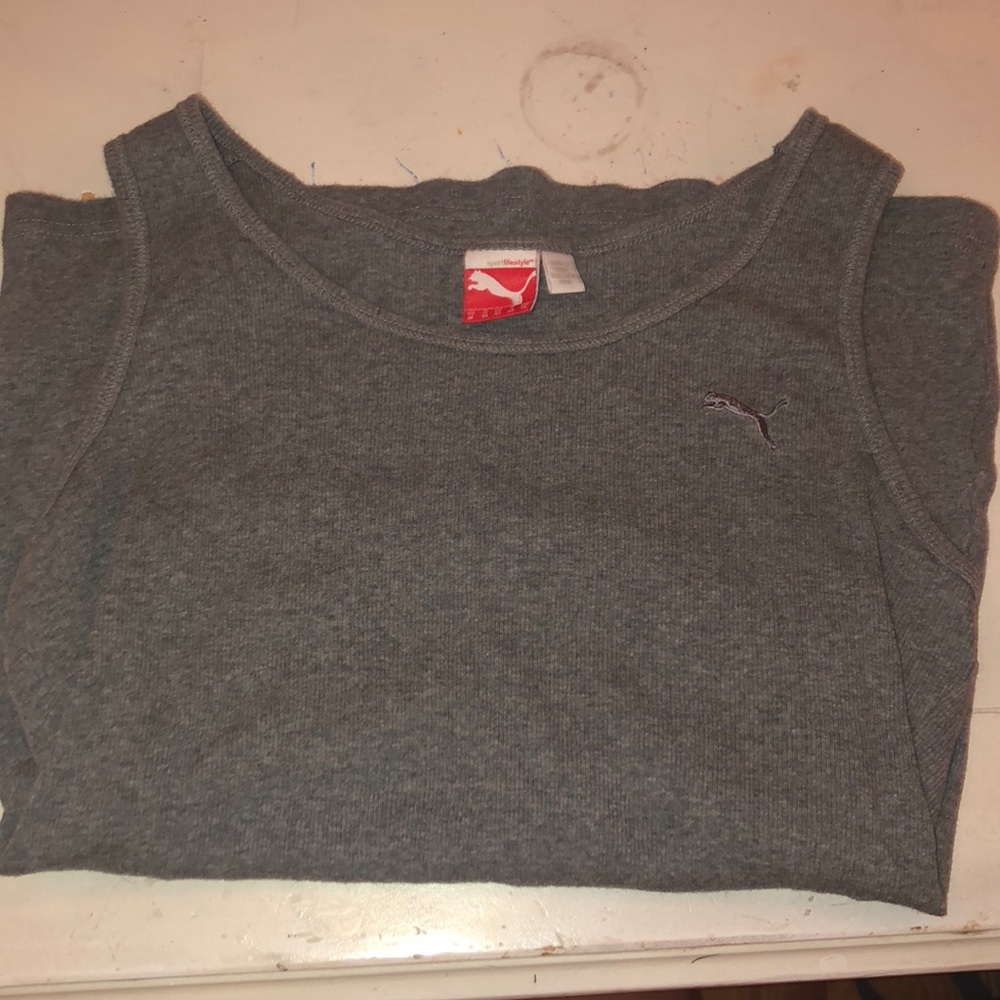 Puma Grey Thick Strap Tank